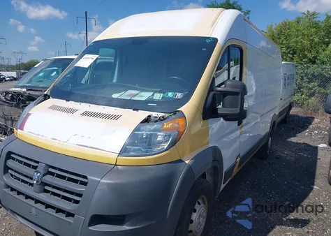2018 Ram Promaster 2500 High Roof 159 Wb z USA, uszkodzony, nr VIN 3C6TRVDG1JE112202